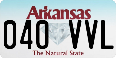 AR license plate 040VVL