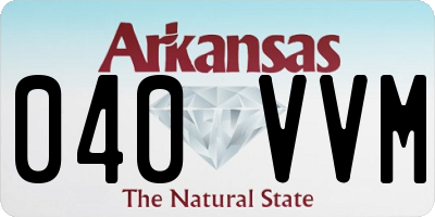 AR license plate 040VVM