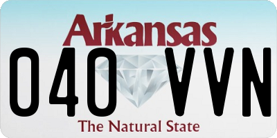 AR license plate 040VVN