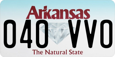 AR license plate 040VVO