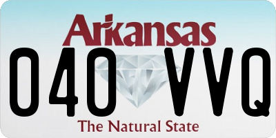 AR license plate 040VVQ