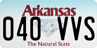 AR license plate 040VVS