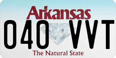AR license plate 040VVT