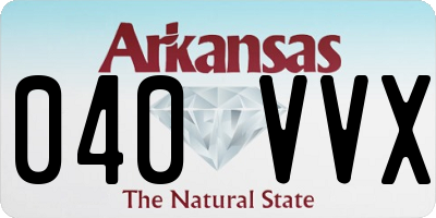 AR license plate 040VVX