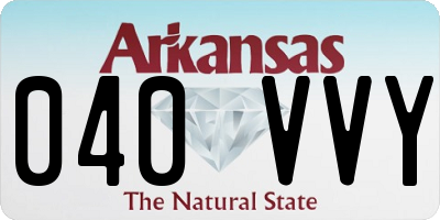 AR license plate 040VVY