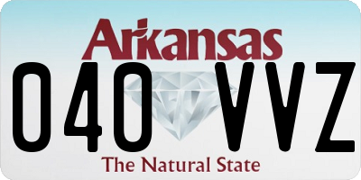 AR license plate 040VVZ