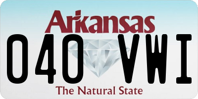 AR license plate 040VWI