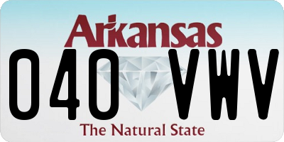 AR license plate 040VWV