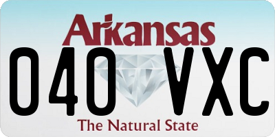AR license plate 040VXC