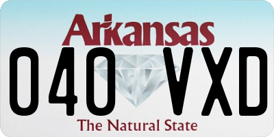 AR license plate 040VXD