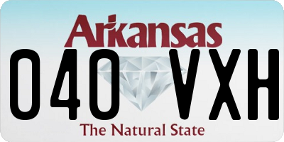AR license plate 040VXH