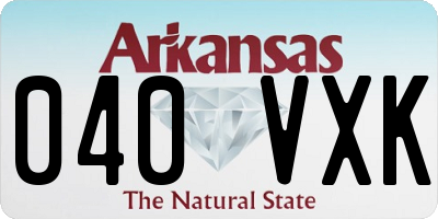 AR license plate 040VXK