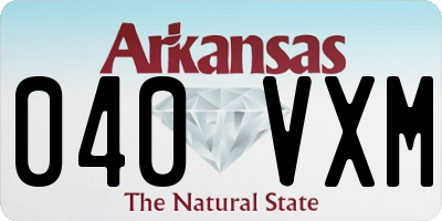 AR license plate 040VXM