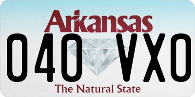 AR license plate 040VXO