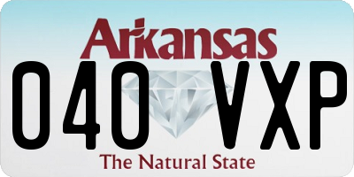 AR license plate 040VXP