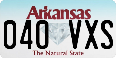 AR license plate 040VXS