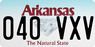 AR license plate 040VXV