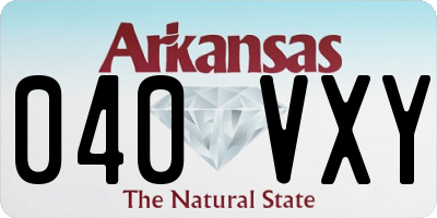 AR license plate 040VXY