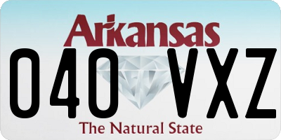 AR license plate 040VXZ