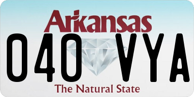 AR license plate 040VYA