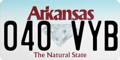 AR license plate 040VYB