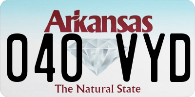 AR license plate 040VYD
