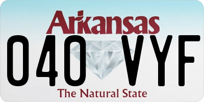 AR license plate 040VYF
