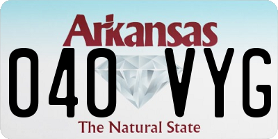 AR license plate 040VYG