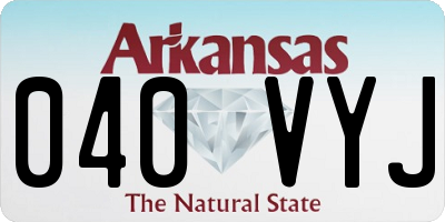 AR license plate 040VYJ