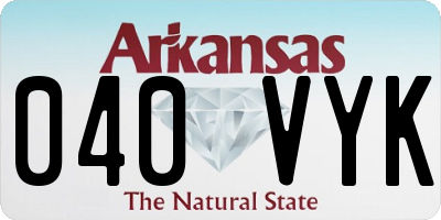 AR license plate 040VYK
