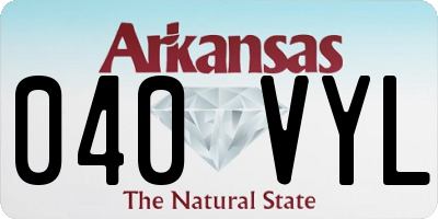 AR license plate 040VYL