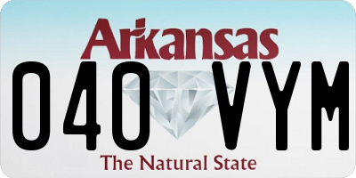 AR license plate 040VYM