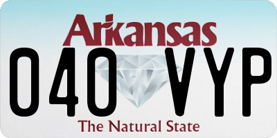 AR license plate 040VYP