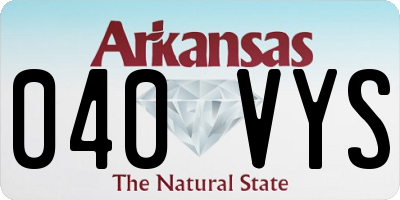 AR license plate 040VYS