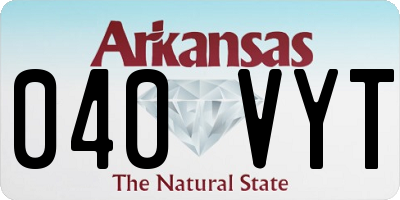 AR license plate 040VYT
