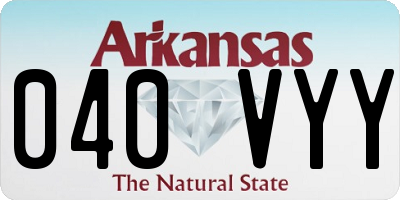 AR license plate 040VYY