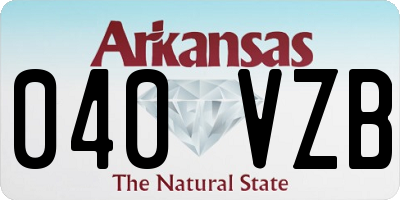 AR license plate 040VZB