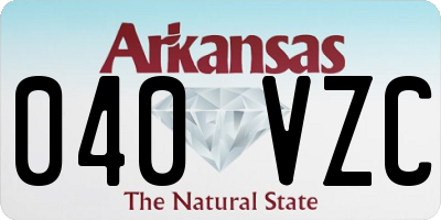 AR license plate 040VZC