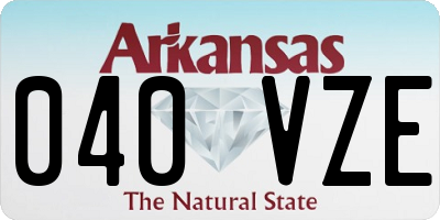 AR license plate 040VZE