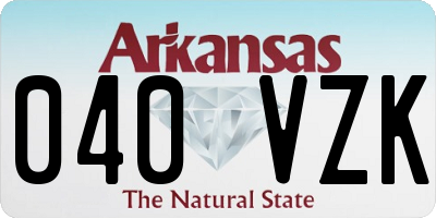 AR license plate 040VZK