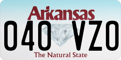 AR license plate 040VZO