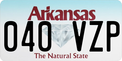 AR license plate 040VZP