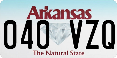 AR license plate 040VZQ
