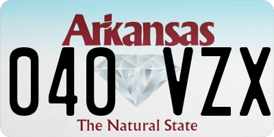 AR license plate 040VZX