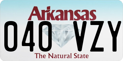 AR license plate 040VZY