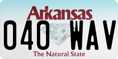 AR license plate 040WAV