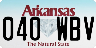 AR license plate 040WBV