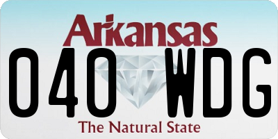 AR license plate 040WDG