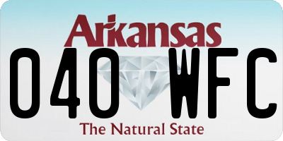 AR license plate 040WFC