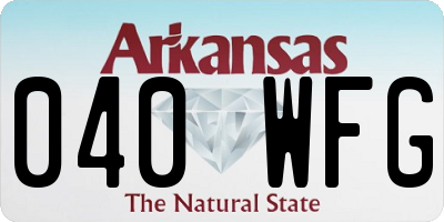AR license plate 040WFG